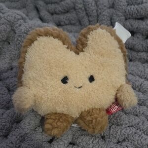 3 For $10! Bumkins Tan and Cream Heart Plush Toy for Small Pets